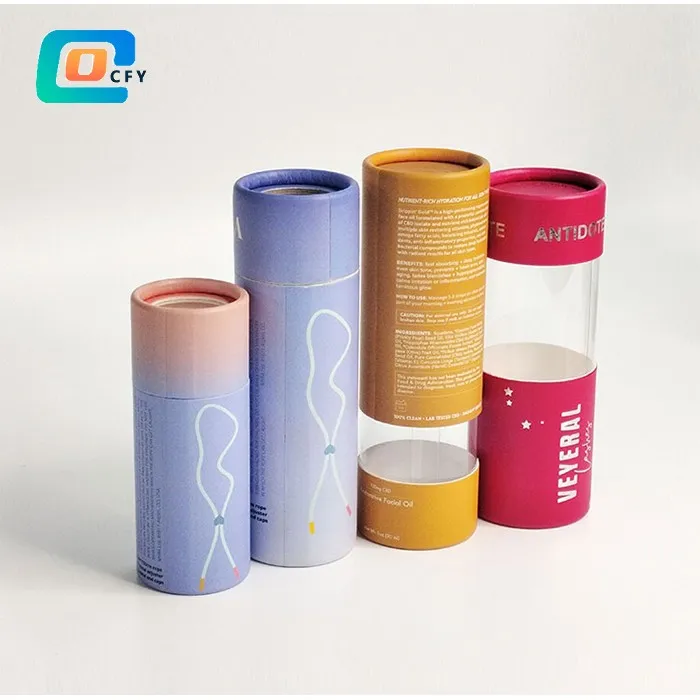Transparent-view Paper Tube Packaging